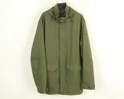 VAUDE Yale Parka Hommes Veste L Manteau Rembourré à Capuche Extérieur Verte - Photo 1/4