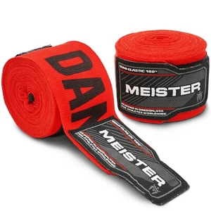 ENVOLTURAS DE MANO SEMIELÁSTICAS DE 180" Meister MMA Envolturas de mano Boxeo mexicano NUEVAS - Imagen 1 de 3