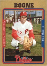 2005 Topps Retired Signature Gold #92 Bob Boone /500 - NM-MT