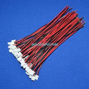 50 PIEZAS JST XH 2 pines conector con 150 mm de largo cable UL1007 24AWG para paquete de baterías hágalo usted mismo - Imagen 1 de 7