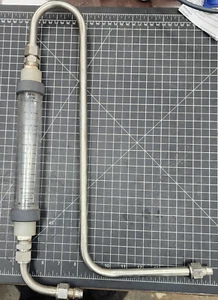Blue White Industries F-670 Glass Tube Flowmeter 0.1-1 GPM 1/2" NPT [C0S3] - Picture 1 of 11