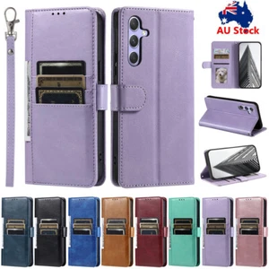 For Samsung A05S A15 A55 A14 A54 A13 A52 Leather Wallet Cards Case Flip Cover - Picture 1 of 101