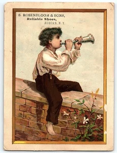 c1880 AUBURN NEW YORK S. ROSENBLOOM & SONS VICTORIAN TRADE CARD Z6410 - Picture 1 of 2