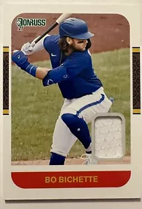 Bo Bichette 2021 Donruss Retro 87 Jersey Relic #87M-BB - Picture 1 of 2