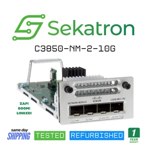 ♻️Cisco C3850-NM-2-10G 2 Port 10GbE SFP Network Module C3850⚡Fast Ship - Picture 1 of 2