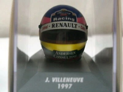 WOW EXTREMELY RARE Helmet Villeneuve Bell Winner Silverstone 1997 1:8 Minichamps - Image 1 of 3