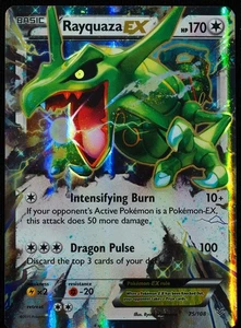 Rayquaza EX #75 NM-M Pokemon Card - Picture 1 of 3