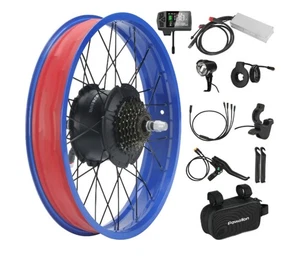 Bafang 48V 750W Red And Black Fat Electric Bike Tire Conversion Kit - Picture 1 of 1