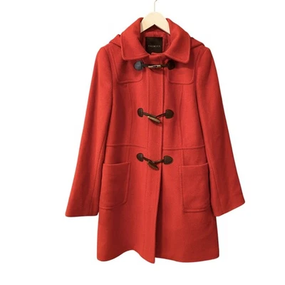 Abrigo con capucha Talbots mezcla de lana palanca para mujer talla 10 Foto 1 de 4
