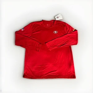 San Francisco 49ers Nike T Shirt Gr. XL Fußball Langarm Rot Neu mit Etikett On Field - Bild 1 von 7