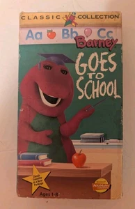 Barney - Barney Goes to School VHS 1996 - Imagen 1 de 8