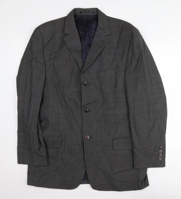 Pierre Cardin Men's Grey Check Blazer, Size 40R, Formal - Image 1 of 4