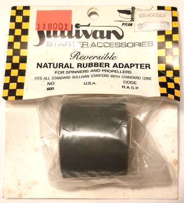 Sullivan 605 Natural Rubber Starter Adapter for Airplane Engine Spinners N.O.S. - Image 1 of 4