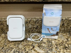Impresora fotográfica portátil HP Sprocket 100 impresión instantánea blanca probada - Imagen 1 de 3