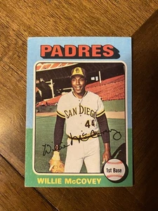 topps baseball mini 1975. Willie McCovey Karte #450 EX (M-2) - Bild 1 von 3