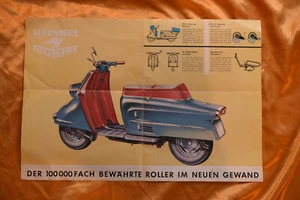 Heinkel Tourist Roller | Alte Werbung: Broschüre, Prospekt & Poster | 50er Jahre - Bild 1 von 15