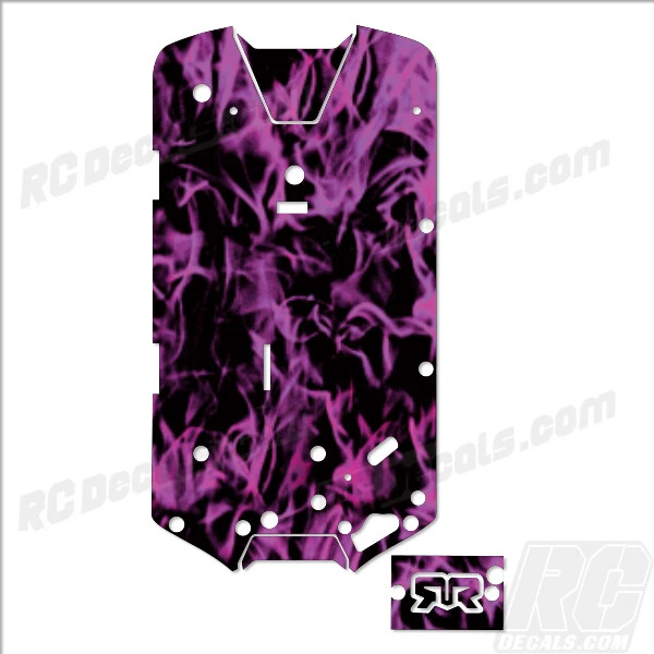 Arrma 1/10 VORTEKS 4X4 3S BLX Chassis Protector Purple Flames #ARA4305V3 - Image 1 of 1