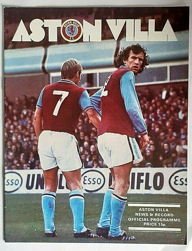 ASTON VILLA v MANCHESTER CITY    DIVISION ONE   15th JANUARY 1977 INCLUDES POST - Image 1 of 1