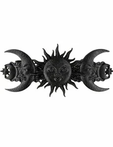 Restyle Sol y Luna Estrellas Gótico Punk Oculto Alternativo Bruja Clip de Pelo Negro - Imagen 1 de 3