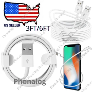 Fast Charger sync USB Cable For Apple iPhone 5 6 7 8 X XS XR 11 12 13 14 Pro Max - Picture 1 of 11