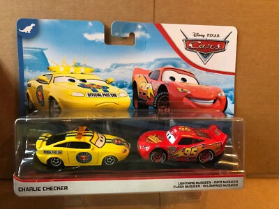 DISNEY CARS PRESSOFUSE - Charlie Checker & Lightning McQueen - Spedizione combinata - Immagine 1 di 2