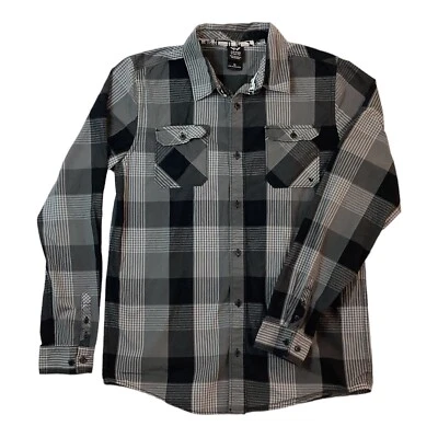 Shaun White Boys Gray Plaid Long Sleeve Button Up Shirt Size XL - Image 1 of 4