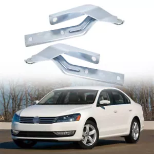 Hood Hinge Front For Volkswagen Passat 2012-2015 VW1236116 VW1236115 Silver - Picture 1 of 12