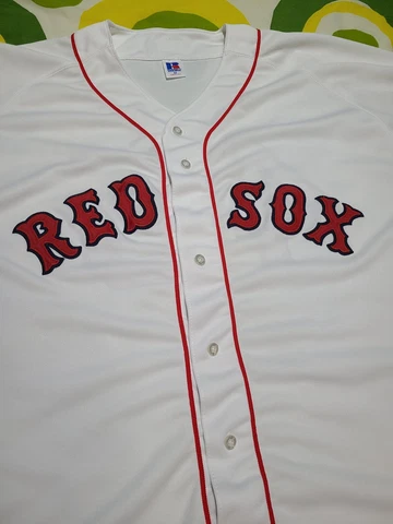 Vintage 90's Boston Red Sox Jersey Pedro Martinez Size 52 Russell Athletic Cover
