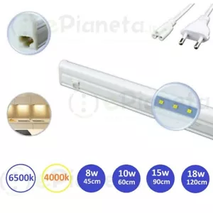 Barra led sottopensile 220V lampada cucina con interruttore luce 45 60 90 120 cm - Foto 1 di 8