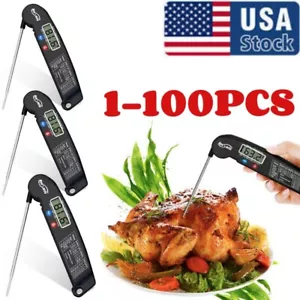 Instant Read Digital Meat Thermometer BBQ Grill Smoker For Kitchen Food Cooking - Picture 1 of 11