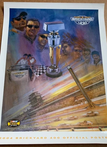 2004 Brickyard 400 Official Poster NASCAR NEXTEL - 24" x 18" Cover
