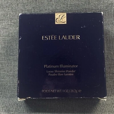 Estee Lauder Platinum Illuminator Loose Shimmer Powder Full Size 1 oz. Rare NIB - Image 1 of 4