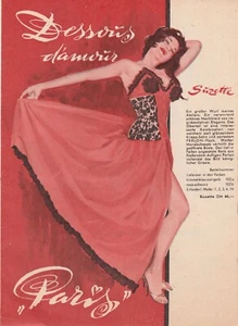 Beate Uhse 4 seit. Faltprospekt "Dessous dámour - Paris" Erotik Sex ca.60/70er! - Bild 1 von 2