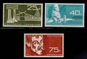 Französisch-Polynesien Scott C34-C36 postfrisch ** Gauguin Museum Luftpost Stempelset - Bild 1 von 1
