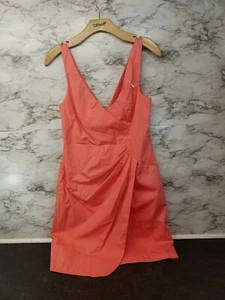 J.Crew Ruffled Front Sleeveless VNeck Dress Womens Size 6 Pink New #N - Picture 1 of 4
