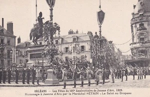 alte AK Karte ORLEANS Feste von Jeanne d'Arc 1929 Marschall PETAIN - Bild 1 von 1