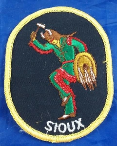 Vintage Sioux Native American Indian Patch From USA 1970's - Picture 1 of 2