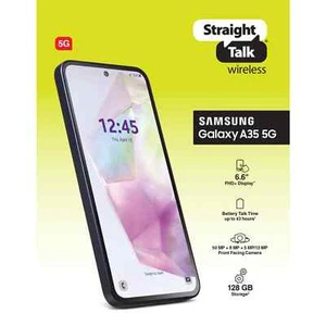 New Sealed Samsung Galaxy A35 5G 128GB Smartphone Awesome Navy (Straight Talk) - Picture 1 of 8