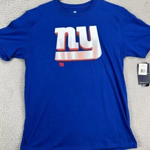 New York Giants T-Shirt Mens Large Blue Short Tee NFL Football Fanatics New - Picture 1 of 11
