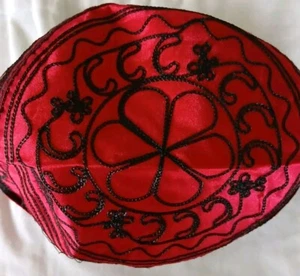 Elguea Santeria Head Cover Hat Spiritual Popa Legba Crossroads Religion - Picture 1 of 4