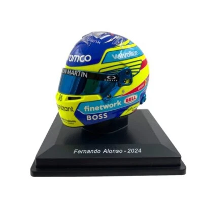 Mini helmet Spark 1/5 Fernando Alonso Aston Martin F1 2024 - Immagine 1 di 4