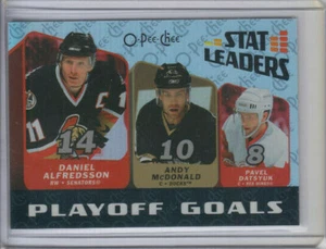 07/08 OPC Alfredsson McDonald Datsyuk Playoff Goals Stat Leaders card #SL13 - Picture 1 of 2