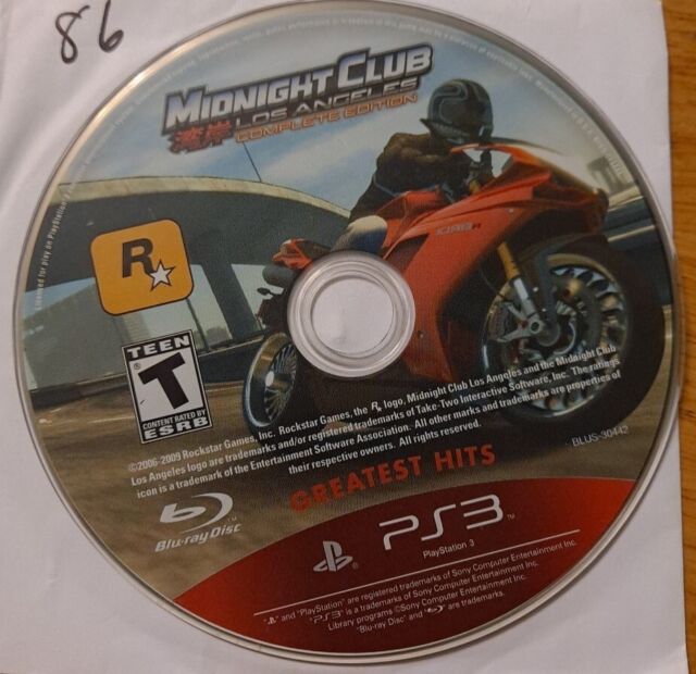 Jogo De Corrida Midnight Club Ps3 Edição Completa Original