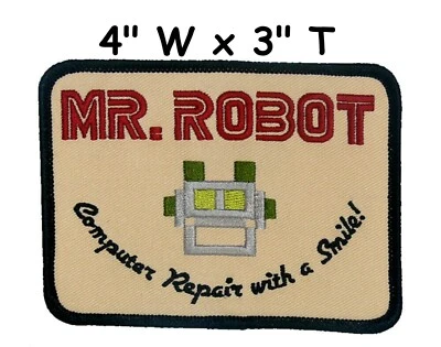 Mr Robot Series Patch | Iron On/Sew On Halloween | US Seller - FREE Shipping - Image 1 of 4