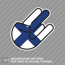 Finnish Shocker Sticker Decal Vinyl Finland FIN FI