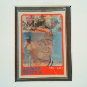 #150 George Brett 1988 Sportflics Base Card Kansas City Royals