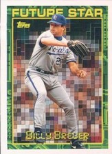 #123 Billy Brewer - Kansas City Royals - 1994 Topps Baseball