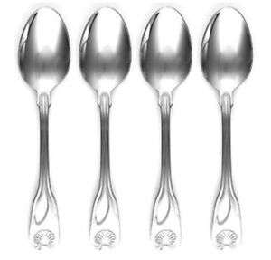 Reed & Barton 18/10 Stainless Colonial Shell II - Teaspoon (Set of Four)