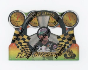 Bobby Labonte 1998 Press Pass Premium Flag Chasers Reflector Shield Parallel FC9 - Picture 1 of 2