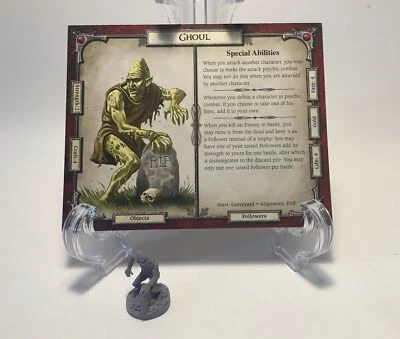 Figura y tarjeta de personaje GHOUL Talisman Revised 4ª edición Foto 1 de 4